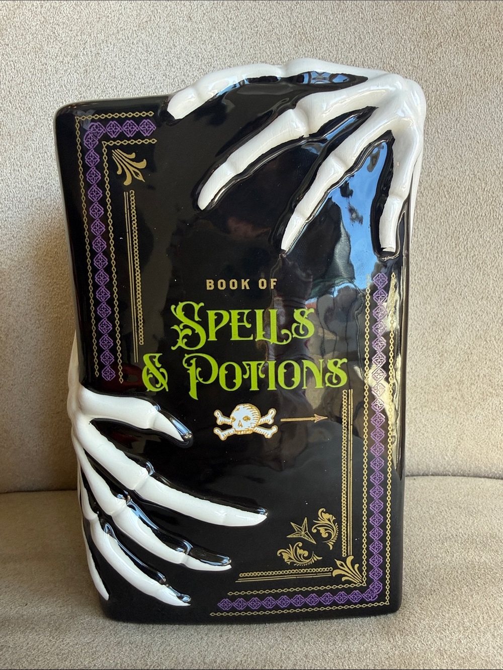 DW Home Spells & Potions 38 oz Ceramic Book Candle Halloween NEW